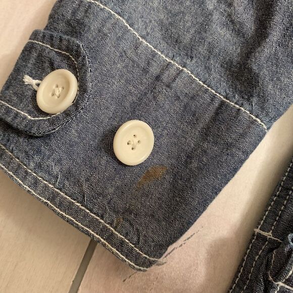 girls S gap kids jean jacket with hood - Picture 4 of 6